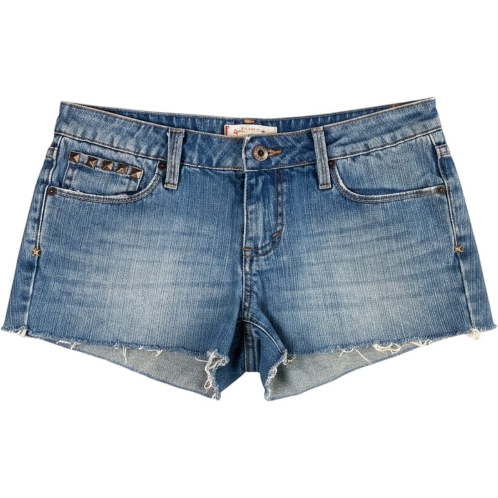 Tilt Cut Off Denim Shorts Womens Size 5 Studded Low Rise Y2k Grunge Indie Edgy